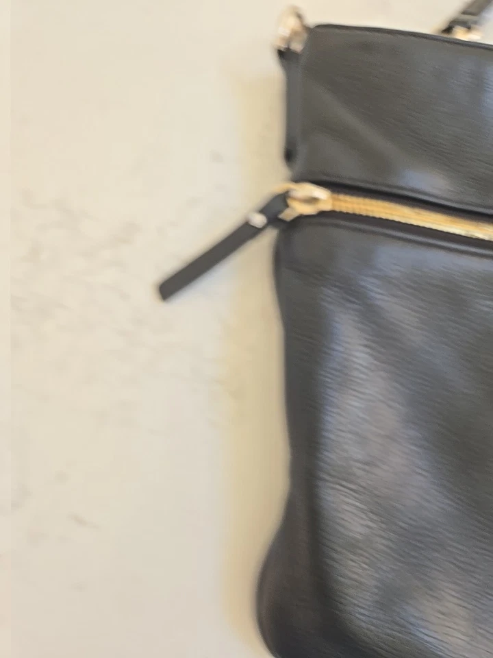 Kate Spade New York Dessi Black Pebbled Leather - Crossbody Bag Gold Chain - Image 4 of 4