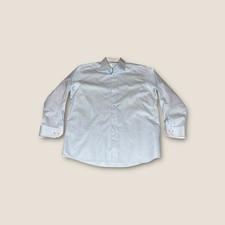 Eton Contemporary Fit Light Blue Pinstripe Dress Shirt Mens 41 16 Made in Europe