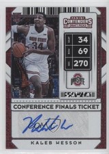 2020 Contenders Draft Picks Conference Finals Ticket 8/75 Kaleb Wesson Auto u4w