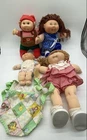 Vintage Cabbage Patch Kids 15th Anniversary Holiday Edition Plush Dolls Lot Of 4