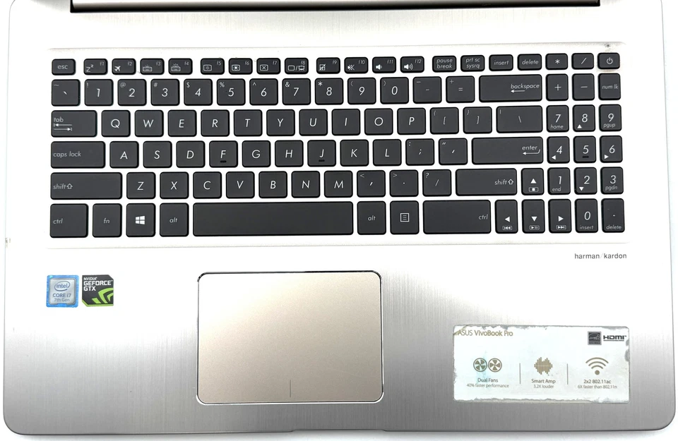 Asus VivoBook Pro X580VD FHD i7 - 16GB - GTX 1050 - 1TB HDD /256GB SSD - Silver - Image 2 of 4