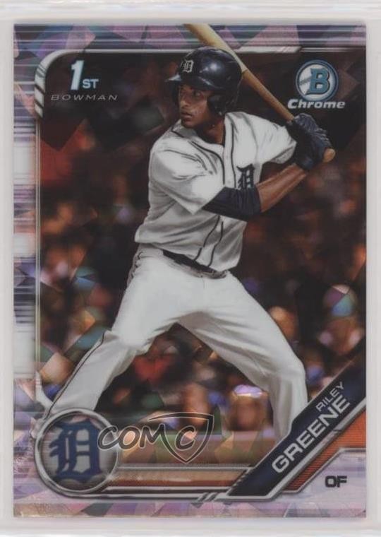 2019 Bowman Chrome Draft Sapphire Riley Greene #BDC-50 7k1