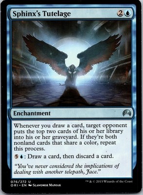 MTG Sphinx's Tutelage U 76 Magic: The Gathering Enchantment MP