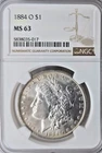 1884-0 US Morgan Silver Dollar NGC Mint State 63 (VAM 4B)
