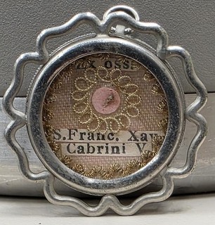 first class relic of St. Frances Xavier Cabrini