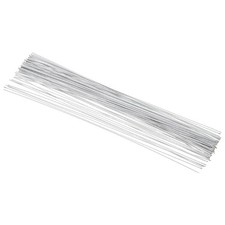 18 Gauge 16" Floral Stem Wire, 100 Pcs Paper Wrapped Flower Stem, White