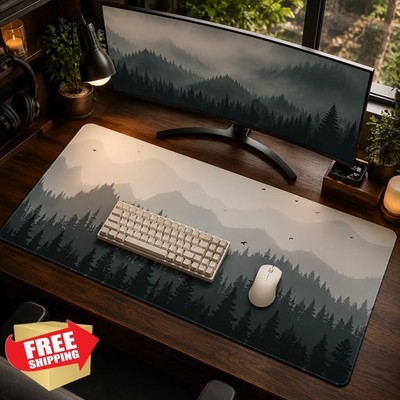 AQQA XXL Forest Gaming Mouse Pad 35''x17''