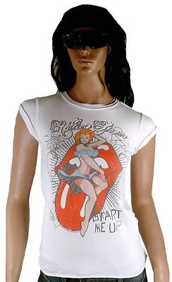 AMPLIFIED ROLLING STONES Zunge Start Me Up Rock Star Vintage ViP T-Shirt S 36/38