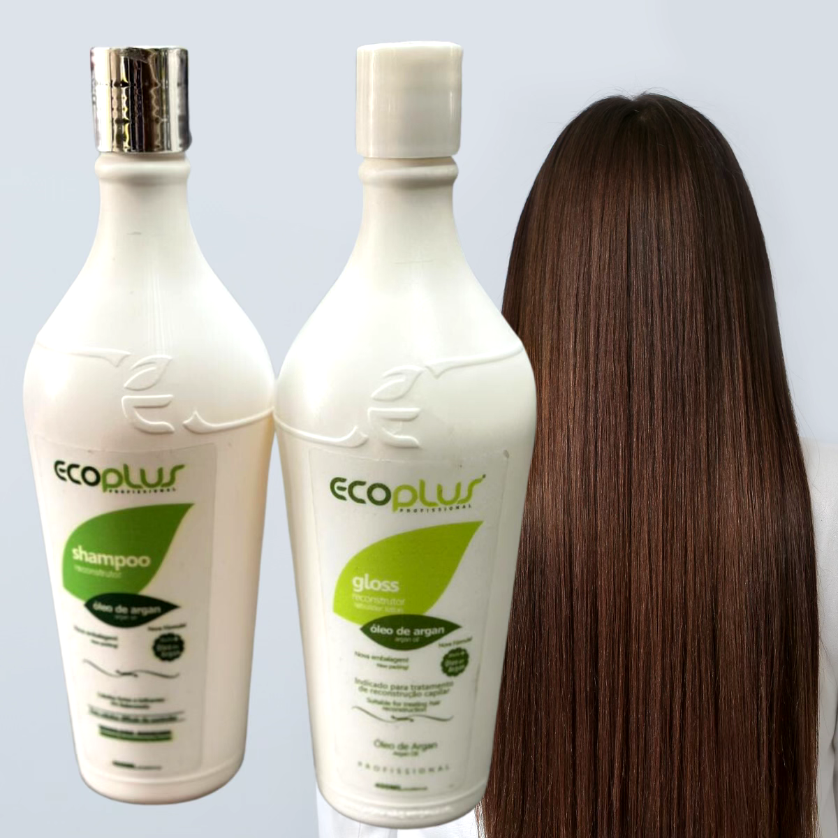 ECO PLUS BRAZILIAN KERATIN HAIR STRAIGHTENING TREATMENT SET