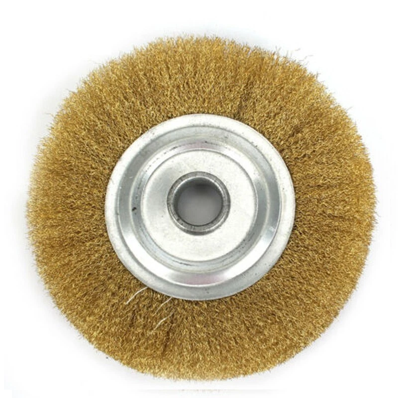 Brass Wire Wheel Soft Brass Brush Set For Bench Grinder Metal