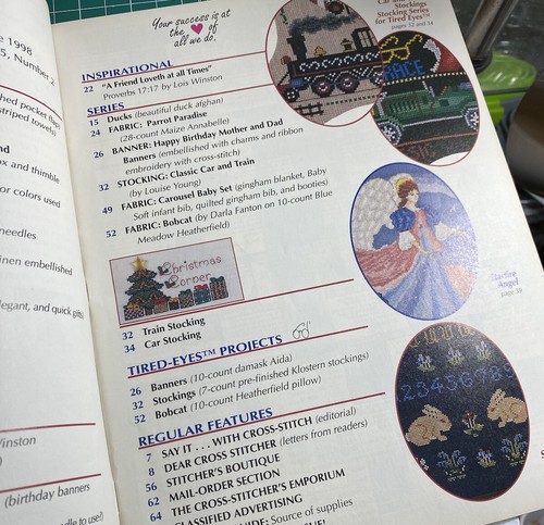 Cross Stitcher 1998,15th. 27 Charts. Gifts for Weddings, Mom&Dad,Babies - Picture 4 of 5
