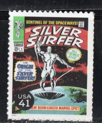 4159P *  SILVER SURFER * MARVEL COMICS *   US Postage Stamp MNH