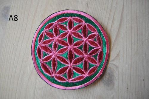 AUFNÄHER PATCH Flower Of Life blume des lebens goa psy indien inde nepal yoga ॐ - Bild 8 von 42