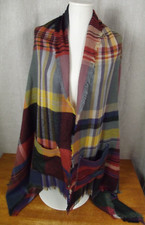Grace & Lace Womens Os Fall Colorful Plaid Blanket Scarf Cape Pocket Poncho Wrap