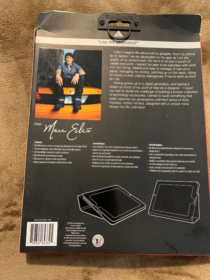 ECKO UNLTD. ECKO Shiny Canvas Case - iPad2 - Tan - Image 2 of 3