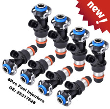 8x New Upgrade Fuel Injectors 25317628 For GMC Sierra 1500 V8 5.3L 2000-2006
