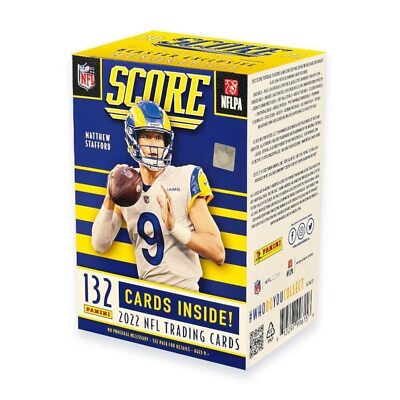 2022 NFL Score Blaster Box 6 Packs 132 Cards with Exclusive Gold Parallels
