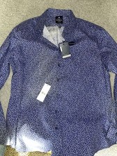 ben sherman Button Down Size 18 36/37 Stretch BLUE 33hbs MSRP: 69.50 
