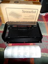 SpaceAid Pull Out Heavy Duty Spice Rack Organizer with labels 6x1 Model Black