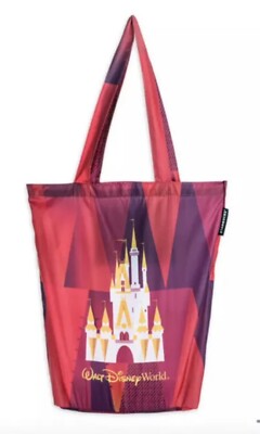 Walt Disney World Cinderella Castle Starbucks Magic Kingdom Tote Bag In Pouch