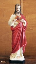 Statua Sacro Cuore di Gesù, resina, 80cm