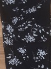 NEW Lularoe One Size OS Legging Black White Floral Flower Print — photo 3