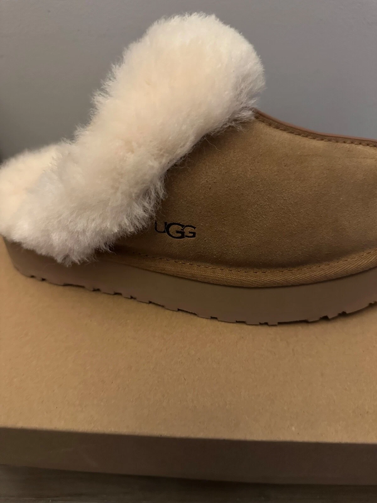 UGG Disquette Sand Scamosciato Slide Slipper Sandalo Taglia Donna US Taglie 5 12 NUOVO!!!