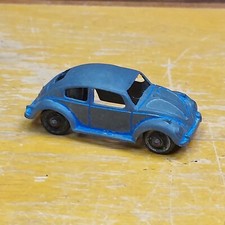 Vintage BLUE Tootsietoy Metal Toy VW Car Bug Made in USA