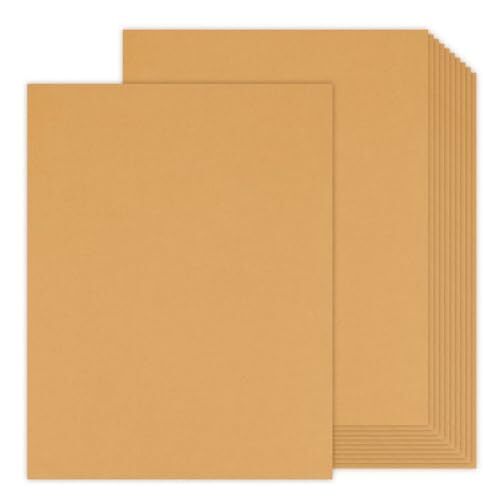 24 Sheets Light Brown Cardstock 8.5 x 11 Kraft Paper, 80lb 24 pack