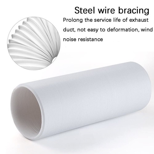 2/3M Flexible Air Conditioner Parts Exhaust Pipe Vent Hose Tube Duct Outlet - Picture 3 of 40