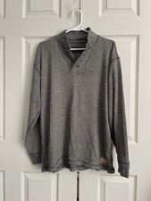 C C Filson Long Sleeve Pullover Sweater Heather Gray USA