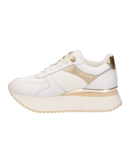 LUMBERJACK SCARPE SNEAKERS DONNA SW10312 PLATFORM BIANCO ORO DAL 36 AL 41 NEW - Imagen 4 de 5