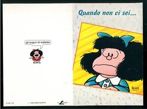 Mafalda Quino Biglietto Auguri Gift Card Medio Stevani 1996 Amore Ebay