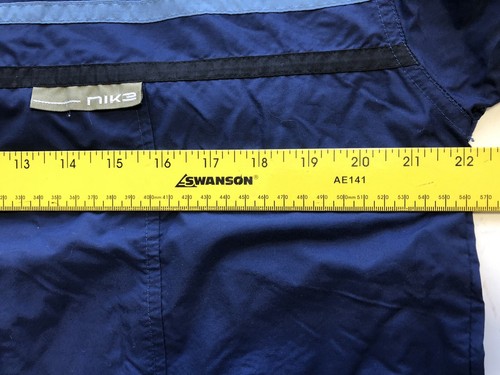 Boys Jacket NIKE size 18 20 navy Lightweight Windbreaker vintage (ra68) - Picture 5 of 11