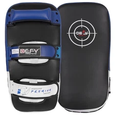 DEFY Kick Boxing Strike Curved Thai Pad MMA Training Focus Mitt Target 1 PC Blue