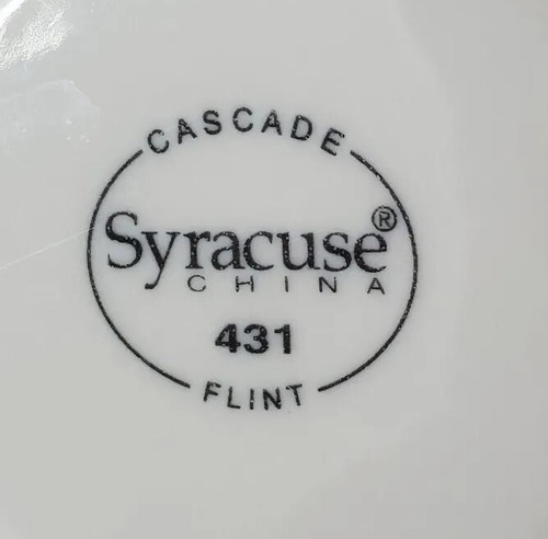 Syracuse USA Cascade Flint Saucer Plate 431 - Picture 3 of 3