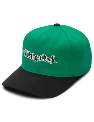Volcom Demo Adjustable Curved Peak Cap in Synergy Green für Herren
