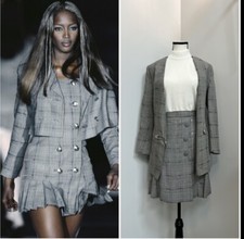 Vintage 1994 Gianni Versace Couture Blazer  Medusa Details Size 40