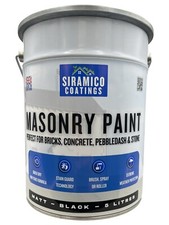 One Coat Masonry Paint 5L All-in-One Primer Sealer - White Grey Black Blue Green
