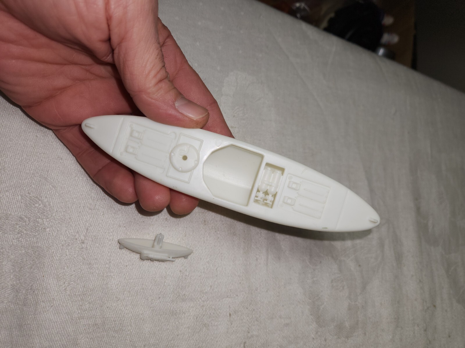 Vintage 1989 GI Joe Stalker Tundra Ranger White Kayak Canoe with Counterweight