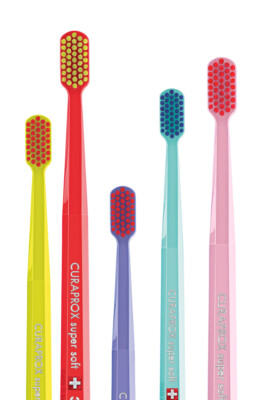 NEUE 3x CURAPROX 3960 Zahnbürste Super Soft Empfindliche Schweizer Qualität