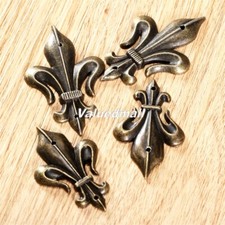 4/12/20Pcs Vintage Wood Box Chest Case Bracket Corner Home Decor Shield Style