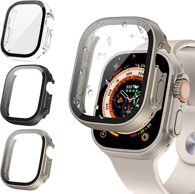 [3Pack for Apple Watch Screen Protector Case Series