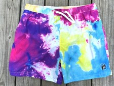 Buc-ees Swim Trunks Men XL Multicolor Shorts Drawstring EUC 0028