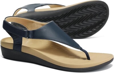 Womens Arch Support Sandals Orthotic Adjustable Thong Flip Flops Shoes 11 US