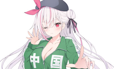 Anime Girls 2D Looking At Viewer White Background  Gaming Mat Desk 28975