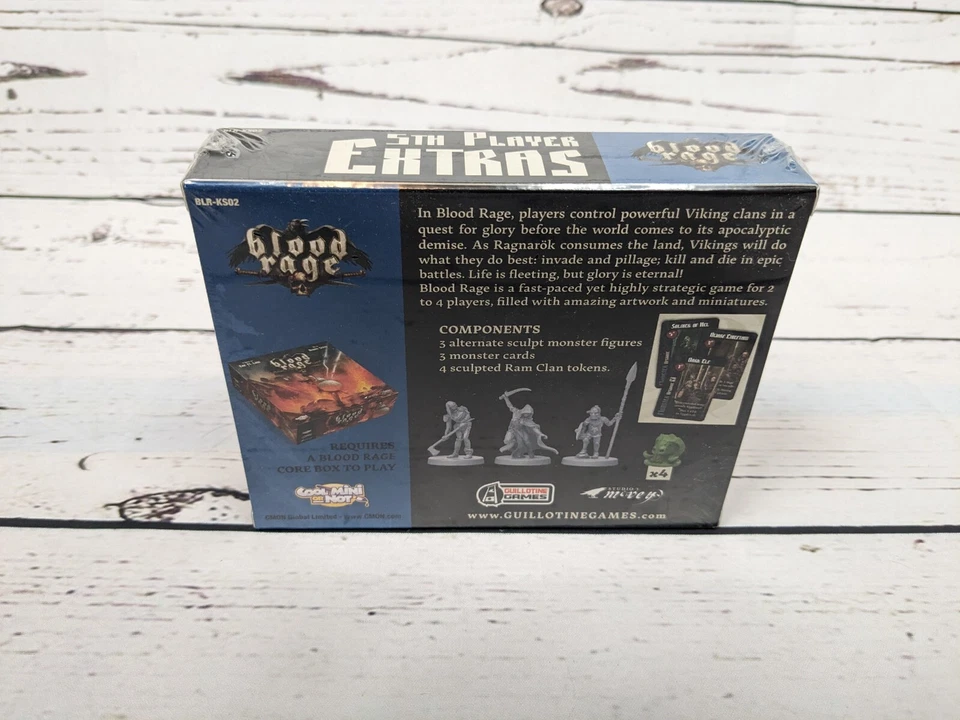 NIS Blood Rage 5th Player Extras Kickstarter Exclusive Eric Lang CMON KSE - Image 3 of 4