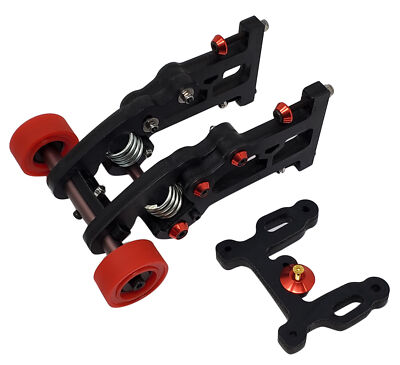 NEW NHX RC Wheelie Bar with Red Rubber Tires : 1/8 ARRMA KRATON EXB