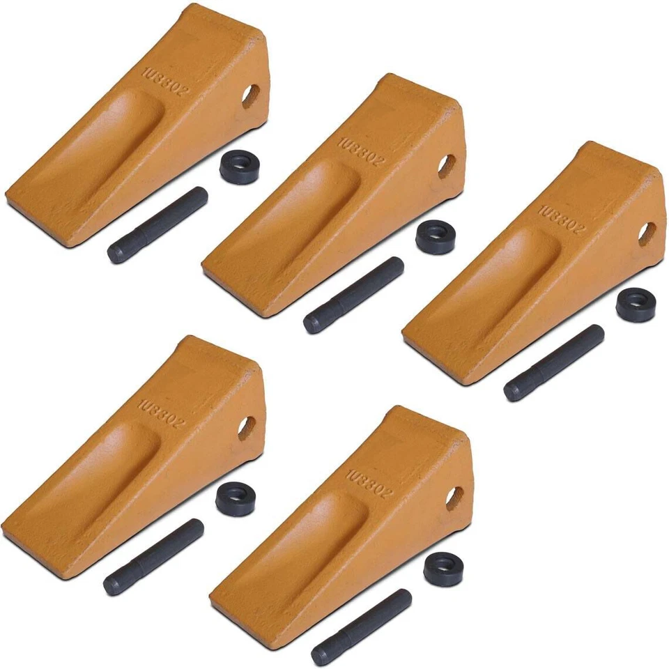 Set of 5 1U3302 Bucket Tooth Assembly CAT J300/E180 OEM Quality - Image 2 of 4