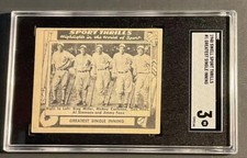 1948 Swell Gum Sport Thrills #1 Greatest Single Inning NO Creases! SGC Graded